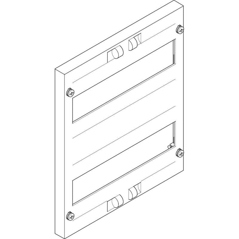 ABN - Abdeckung für Verteilerfeld Abdeckplatte FAO12N 250x300mm 1FB/2RE