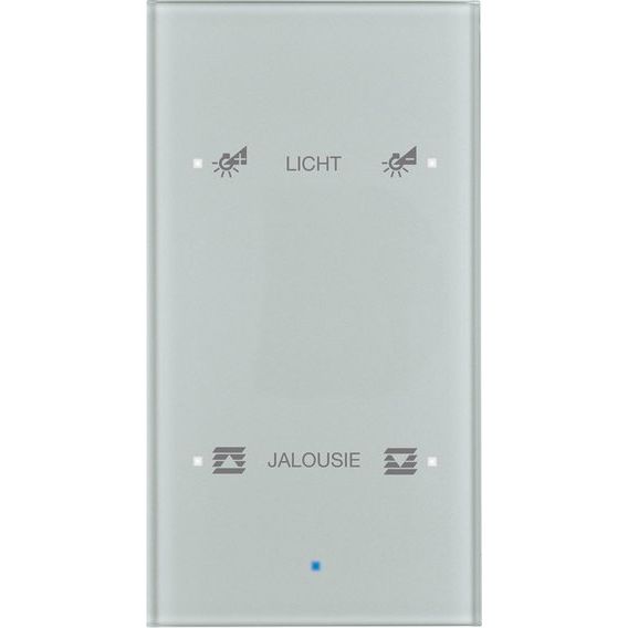 Berker - Bussystem-Tastsensor Glas-Sensor 2fach 75142134 alu