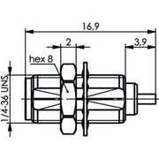 Telegärtner - Koax-Steckverbinder SMA-Einbaubuchse 50Ohm 100024708 AU 608 − 5 Stück