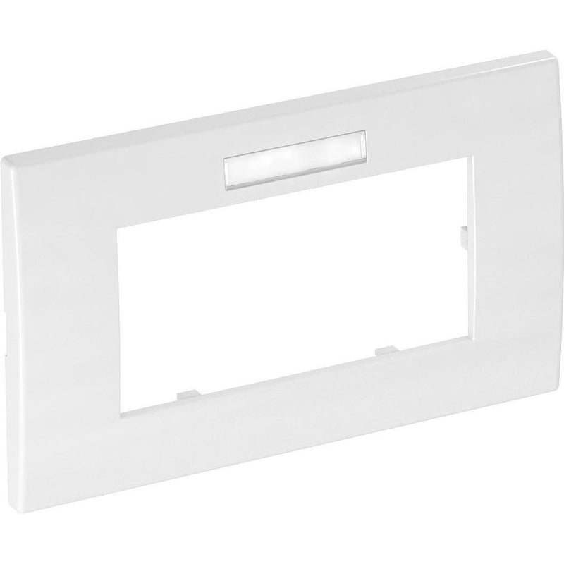 OBO Bettermann - Abdeckrahmen AR45-BF2 RW 2fach 84x140mm rws − 1 Stück