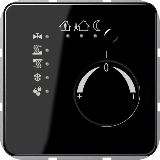 Jung - Bussystem-Raumtemperaturregler KNX Stetigregler sw CD 2178 SW mit int.Busankoppler