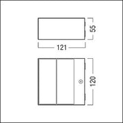 Zumtobel - Decken-/Wandleuchte LED-Wandleuchte SUISFW800930LDODIRWH 930, weiß