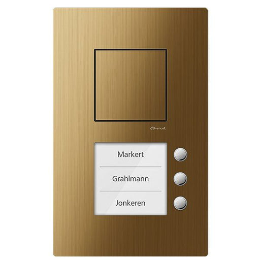 TCS Tür Control - Türstation für Türkommunikation Carus Audio Außenstation CAE1003-0151 1-reihig bronze
