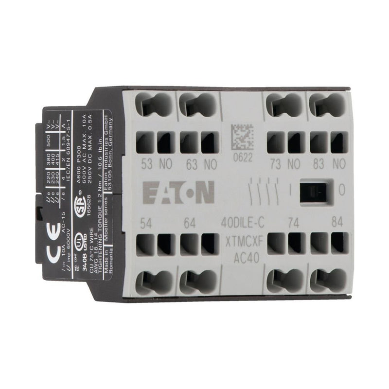 Eaton - Hilfsschalterblock Hilfsschalterbaustein 40DILE-C 4S − 5 Stück