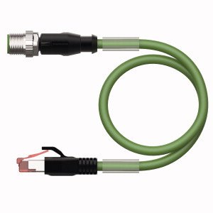 Turck - Rundsteckverbinder, feldkonfektionierbar (Industriesteckverbinder) Verbindungsleitung RSSD-RJ45S-4414-2M − 1 Stück