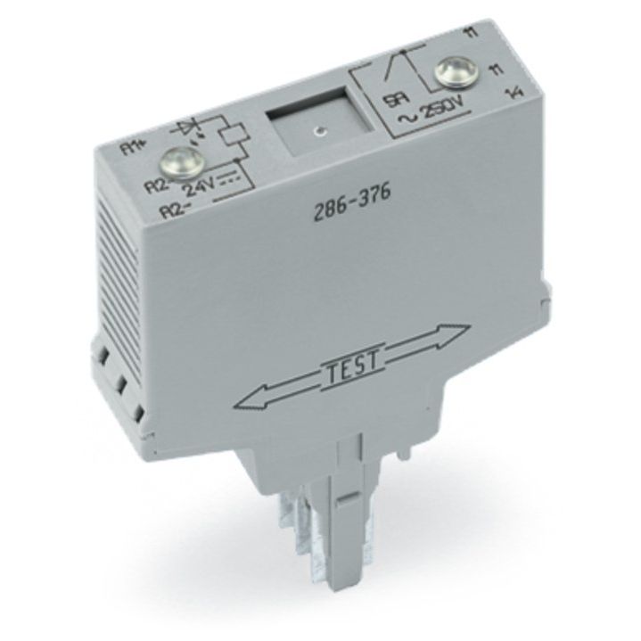 WAGO - Schaltrelais Relaisbaustein 286-376 1S 250VAC/DC grau