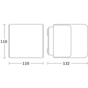 Steinel - Decken-/Wandleuchte Außenleuchte ohne Sensor L 835 C ANT 3000K 132 x 110 mm