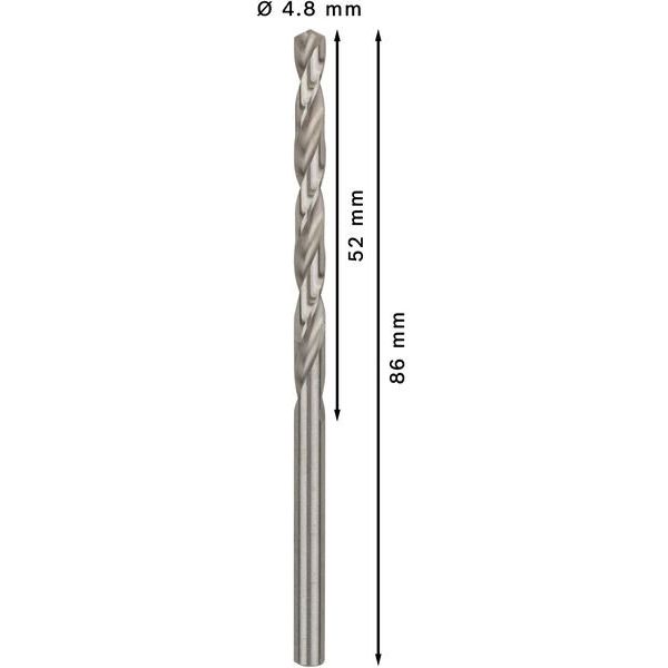 Bosch - Bohrer PRO Metal HSS-G 2608595334 Spiralbohrer 4,8 x