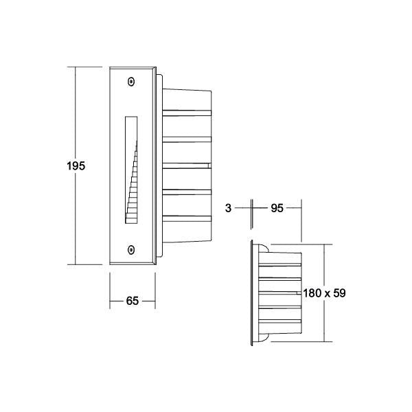 Brumberg Leuchten - Orientierungsleuchte LED-Wandeinbauleuchte 230V 60210183