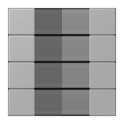 Jung - Abdeckung/Bedienelement für Installationsschalterprogramme Tastensatz 4fach LC 504 TSA 204 gris moyen