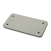 Walther Werke - Adapterplatte für Industriesteckverbinder Abdeckplatte B10 720639 f.Anbaugeh. grau