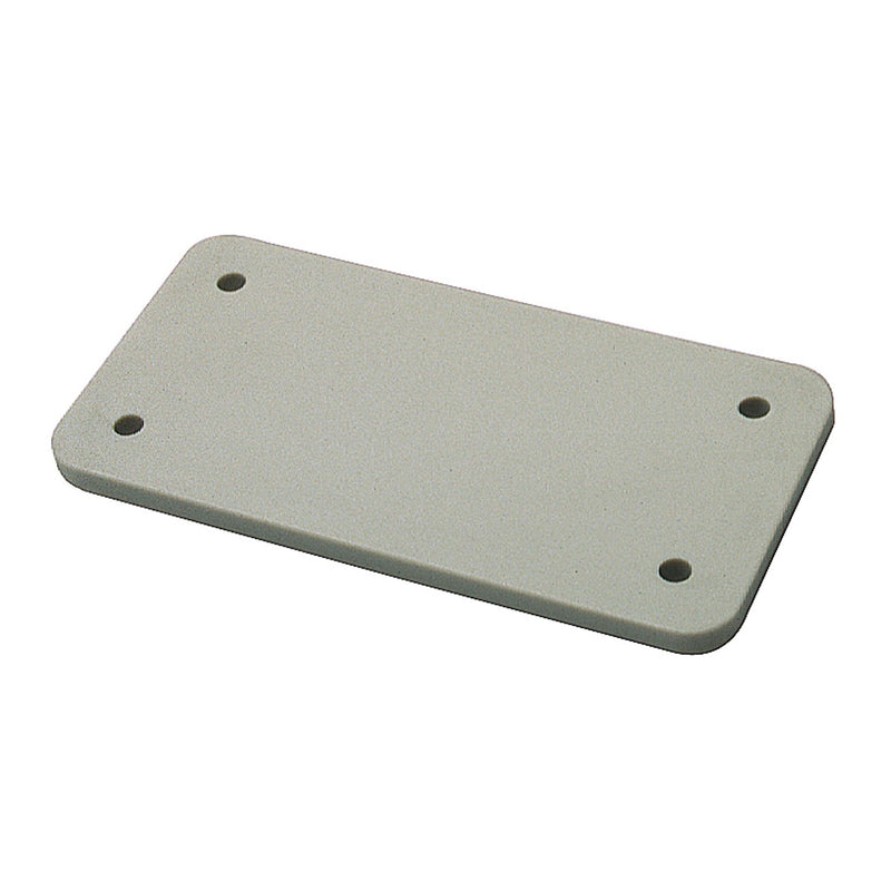 Walther Werke - Adapterplatte für Industriesteckverbinder Abdeckplatte B10 720639 f.Anbaugeh. grau