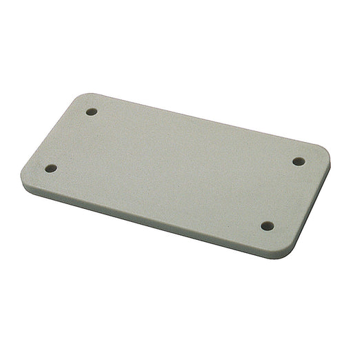 Walther Werke - Adapterplatte für Industriesteckverbinder Abdeckplatte B10 720639 f.Anbaugeh. grau