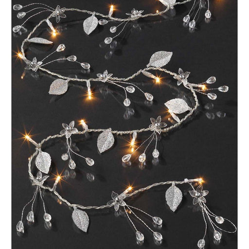 Hellum - Festbeleuchtung LED-Lichterkette 16-flg. 520071 Blätter u. Kugeln − 6 Stück