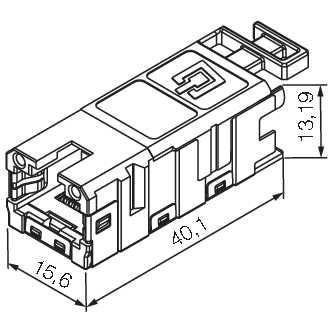 Weidmüller - Modularer Steckverbinder Buchseneinsatz PROFINET IE-BI-RJ45-FJ-P werkzeuglos − 10 Stück
