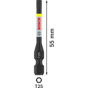 Bosch - Bit PRO Impact Bit, T25 2608522531VE(2) 55 mm, 2-tlg