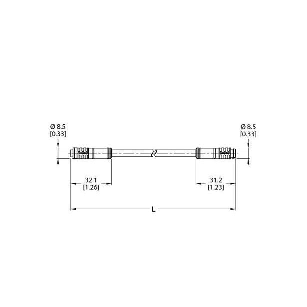 Turck - Konfektioniertes Sensor-Aktor-Kabel Aktuator- u. Sensorleitung PKG4.5S1PSG4.5S/TEL PVC