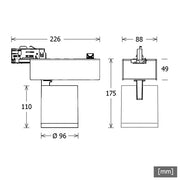 LTS Licht&Leuchten - Downlight/Strahler/Flutlicht LED-Stromschienenstrahler SCOUT202940502D-STws 4000K DALI
