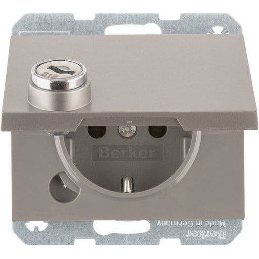 Berker - Steckdose SCHUKO-Steckdose eds/lack 41637004 Schraub-Liftklemmen