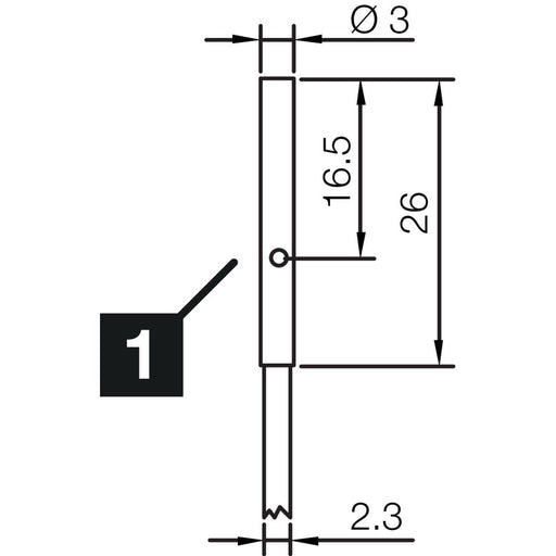 Di-soric - Induktiver Näherungsschalter Induktiver Näherungssensor INSM-D03-B0.6NS-2C 0.6mm, bündig