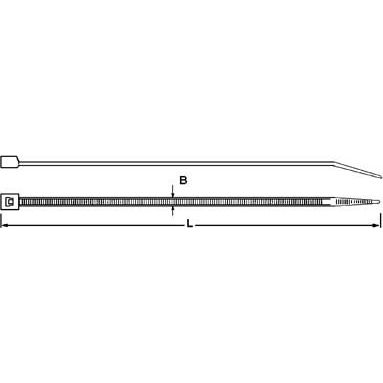 Weidmüller - Kabelbinder CB 98/2,5 NC 2.5mm, PA66, 80N − 100 Stück