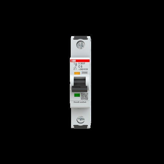 ABB Stotz S&J - Leitungsschutzschalter Sicherungsautomat S301P-C6 25kA, 6A, 1P