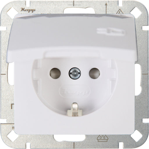 Kopp - Steckdose HK05 - Schutzkontakt- 920802008 Steckdose, arktis-ws − 3 Stück
