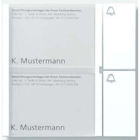 Siedle&Söhne - Funktionsmodul für Türkommunikation Tasten-Modul TM 612-2 DG dgr/gli − 1 Stück