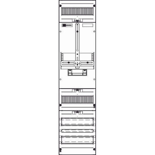 ABN - Zählerfeld Wandlerzählerfeld ZM17X587N Universell 1ZP
