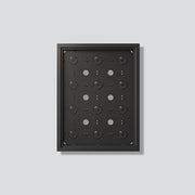 Siedle&Söhne - Montageelement für Türstation Gehäuse-Aufputz GA 612-4/3-01 DG Dunkelgrau-Glimmer