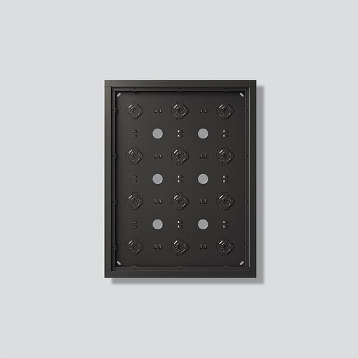 Siedle&Söhne - Montageelement für Türstation Gehäuse-Aufputz GA 612-4/3-01 DG Dunkelgrau-Glimmer