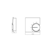 Eberle Controls - Raumthermostat/Uhrenthermostat Raumtemperaturregler RTR 9722