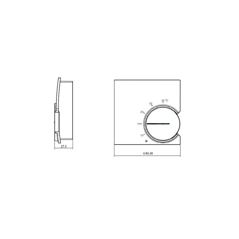 Eberle Controls - Raumthermostat/Uhrenthermostat Raumtemperaturregler RTR 9722