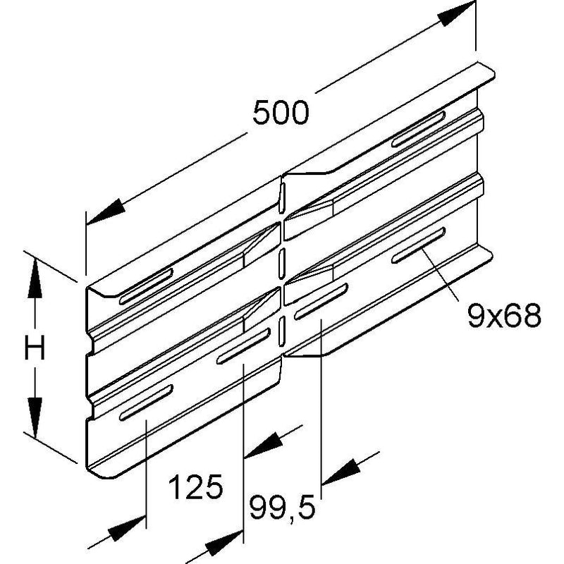 Niedax - Verbinder für Kabeltragsystem Winkelverbinder WSWV 200