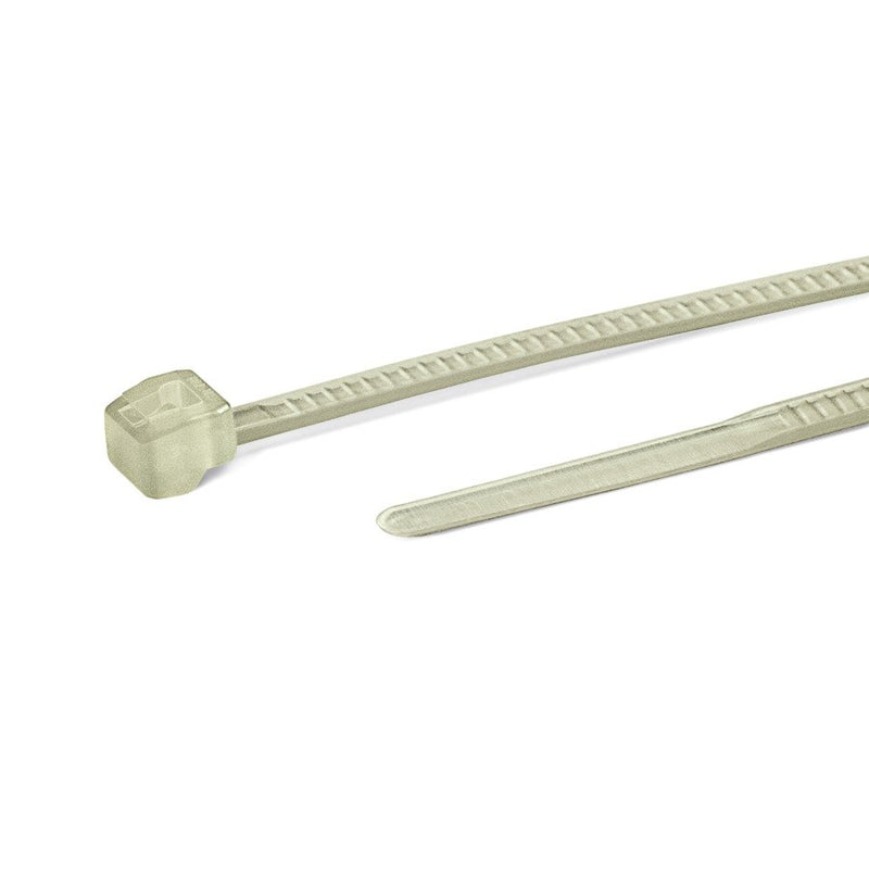 HellermannTyton - Kabelbinder T18ROS PA66V0 WH 100 100x2,5mm − 100 Stück