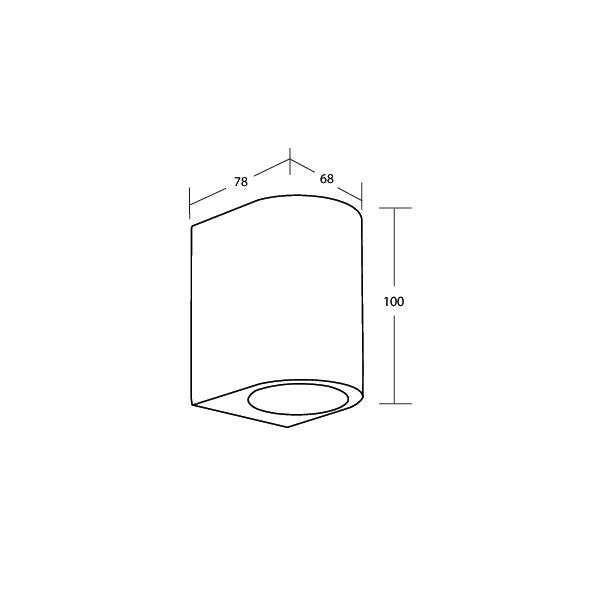 Brumberg Leuchten - Decken-/Wandleuchte LED-Wandleuchte 65331180 dim., schwarz