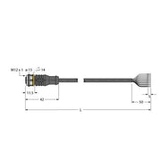 Turck - Konfektioniertes Sensor-Aktor-Kabel Aktuator- u. Sensorleitung RKC8T-3/TXL PUR