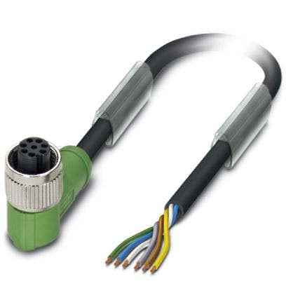Phoenix Contact - Konfektioniertes Sensor-Aktor-Kabel Stammleitung SAC-6P-5,0 #1407820 M12-Bu/gew.6-pol.