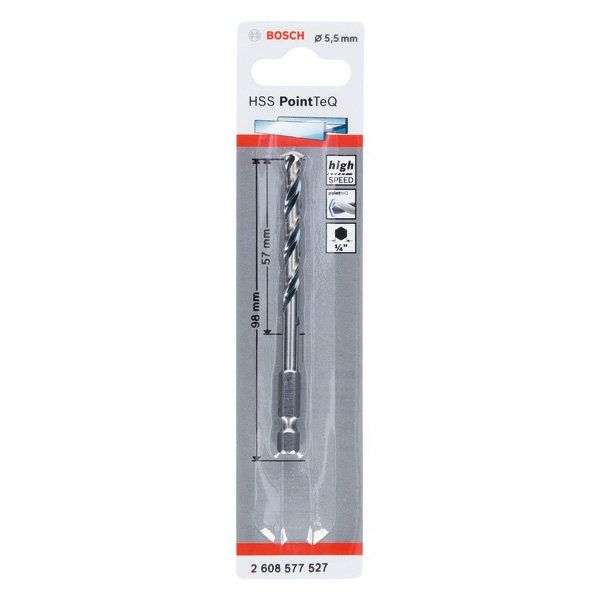Bosch - Bohrer HSS PointTeQ 2608577527 Sechskantbohrer 5,5