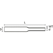 HellermannTyton - Schrumpfschlauch TFE2-18-1220-PTFE-CL Isolvin,unbrennbar − 100 Stück