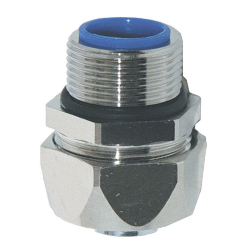 Flexa - Metall-Schutzschlauch-Verschraubung Metallverschraubung gerade EG-P, 2 Zoll, PG48 AD 2 Zoll, PG 48 − 2 Stück