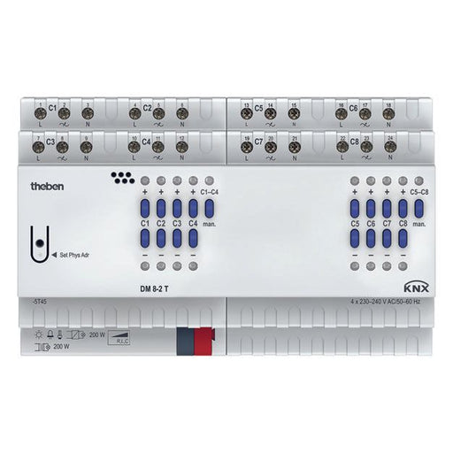 Theben - Bussystem-Dimmaktor Dimmaktor DM 8-2 T KNX 8-fach