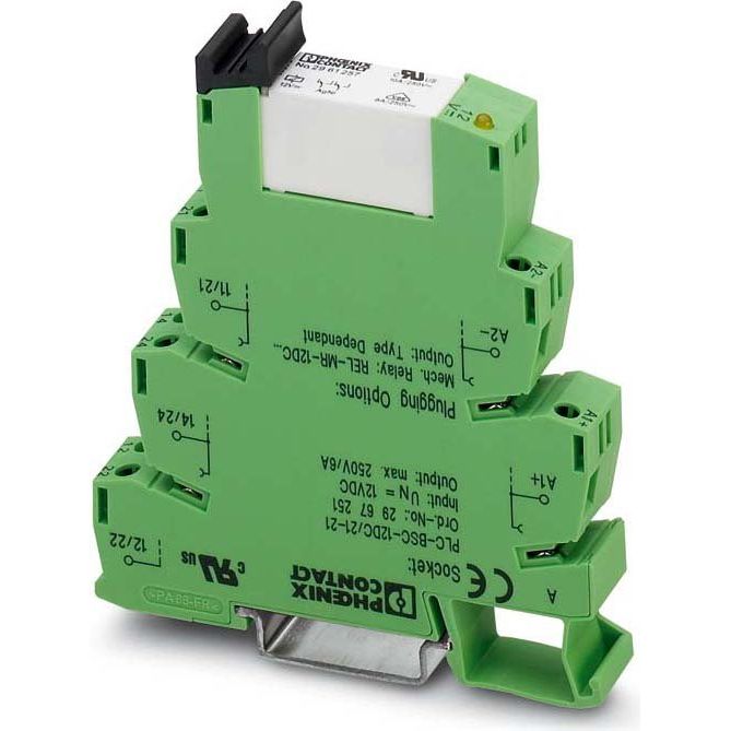Phoenix Contact - Schaltrelais Relaismodul PLC-RPT- 60DC/21-21 − 10 Stück