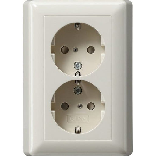 Gira - Steckdose Schuko-Doppelst.ds. cws-gl 078301