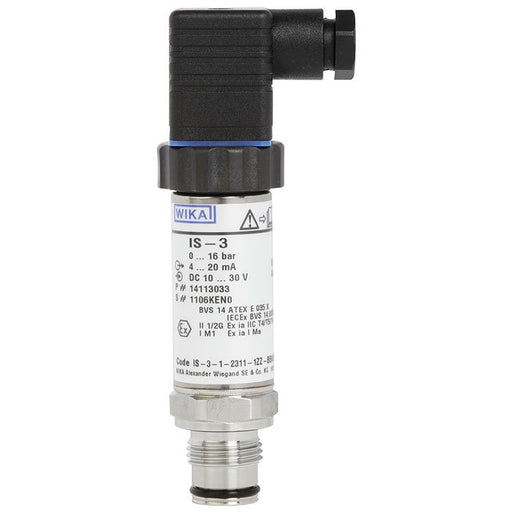 Wika Wiegand - Druck-/Absolutdruckmessumformer Druckmessumf IS-3 Eex 14122713 0.1000bar 4.20mA 2L