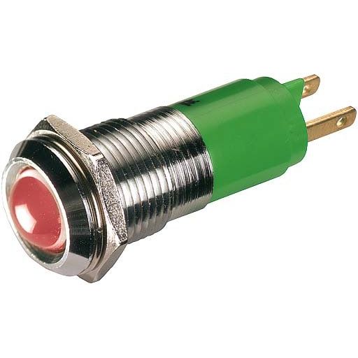 Murrelektronik - Baustein für Schutzbeschaltung LED-Anzeigebaustein 71410 rot 24VDC-20mA M12 − 10 Stück