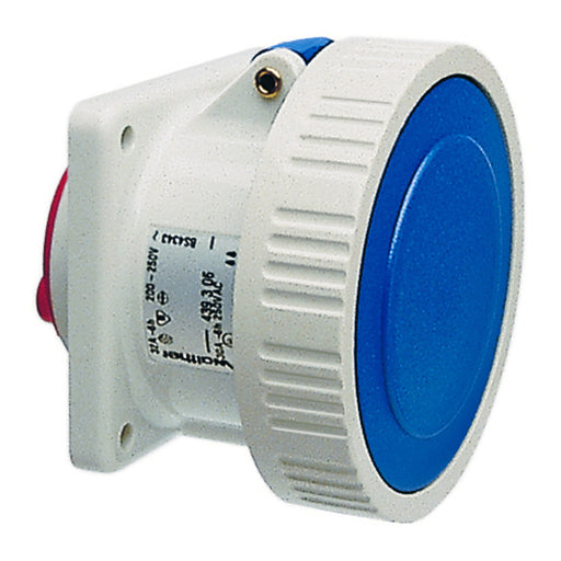 Walther Werke - CEE-Anbausteckdose (IEC 60309) Anbaudose gerade 16A 419306 3P 230V 6h IP67
