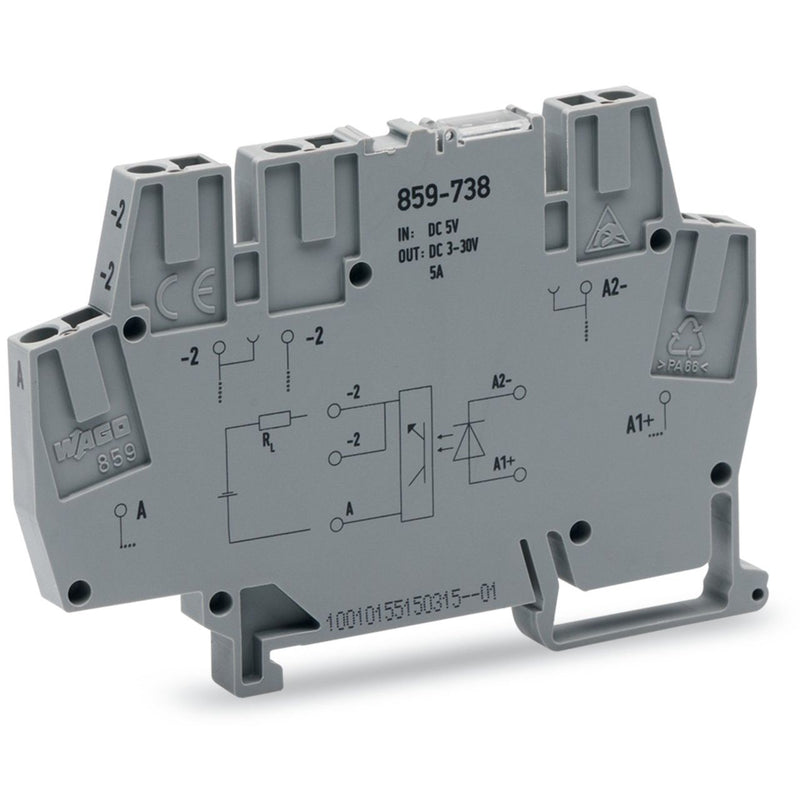 WAGO - Optokoppler Optokopplermodul 859-738 DC 5 V − 10 Stück