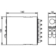 Telegärtner - Patchpanel LWL TS-Verteiler mit 6xLC-D 100022885 Keramikhülse