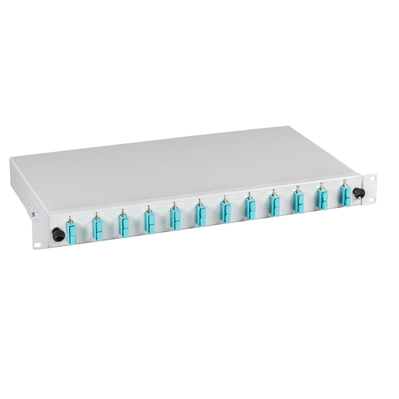 EFB-Elektronik - Patchpanel LWL Spleissbox, bestückt B70203.24 12xSCD-SC 50/125